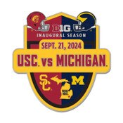USC vs Michigan 2024 Big 10 Gameday Collector Pin